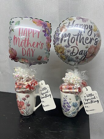 Mug with Candy and Balloon